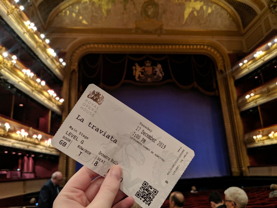 La Traviata at the Royal Opera House.